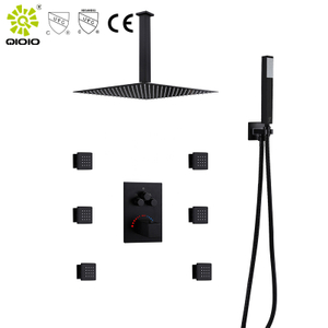Gran oferta de alta calidad, acero inoxidable 304, latón, 3 funciones, mezclador termostático oculto, grifos de baño y ducha