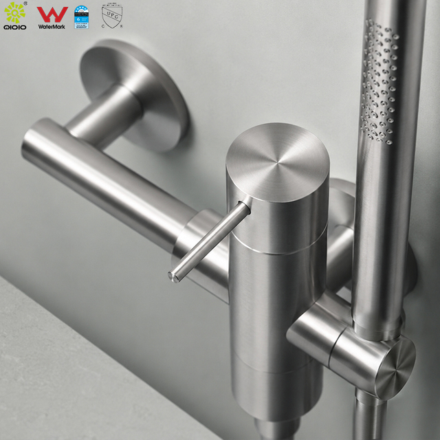 YC-316IS008 Grifo para bañera con montaje en piso Grifo para ducha y bañera de acero inoxidable 316L