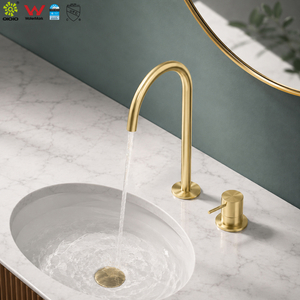YC-316IS0010 Mezclador de lavabo oculto Grifo de fregadero de cubierta de acero inoxidable 316L con dos orificios